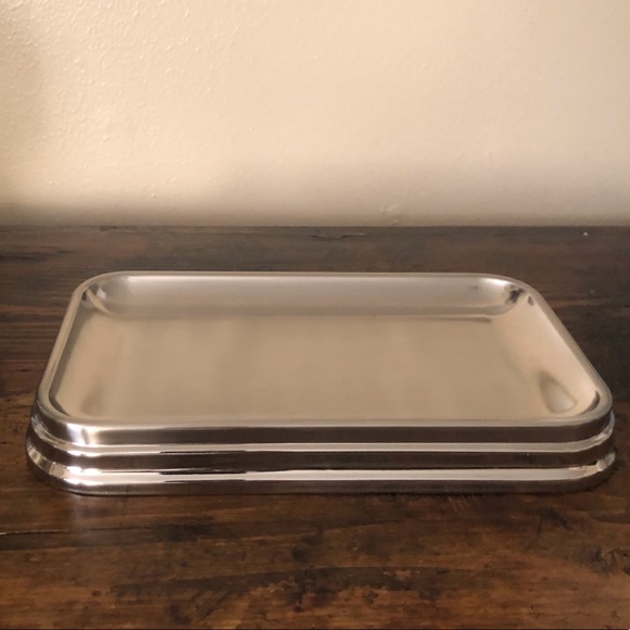 Modern Brushed Stainless Organization Bathroom Tray - Picture 5 of 10
